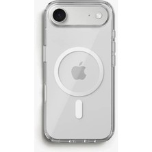 Zore Apple iPhone 17 Air Uyumlu Kılıf Zebana Şeffaf Silikon Kılıf (Kablosuz Şarj Destekli) Şeffaf