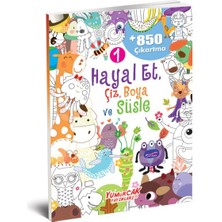 Yumurcak Yayınları Hayal Et-Çiz-Boya-Süsle 850 Çıkartma -1