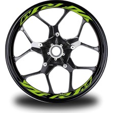 AK-SA-STR Yzf R1M  Yazılı 8li Jant Içi Yazı Sticker Etiket