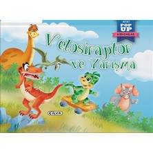 Çiçek Yayıncılık Pop-Up Mini Dinozorlar - Velosiraptor ve Yarışma