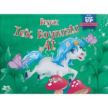 Çiçek Yayıncılık Pop-Up Mini Tek Boynuzlu At - Beyaz Tek Boynuzlu At