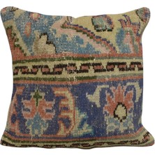 Kilim Antik El Dokuma Dekoratif Halı Kırlent Yastık Kılıfı 1427 - Vintage - Çok Renkli
