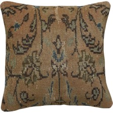 Kilim Antik El Dokuma Dekoratif Halı Kırlent Yastık Kılıfı 1424 - Vintage - Çok Renkli