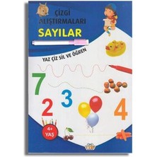 0-6 Yaş Yayınları Çizgi Alıştırmaları Sayılar