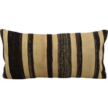 Zehra Abla Halı Yeni El Dokuma Dekoratif Lumbar Kilim Kırlent Yastık Kılıfı 6869