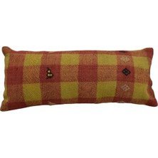 Zehra Abla Halı Yeni El Dokuma Dekoratif Lumbar Kilim Kırlent Yastık Kılıfı 6894