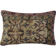 Zehra Abla Halı Vintage El Dokuma Dekoratif Halı Kırlent Yastık Kılıfı 6918