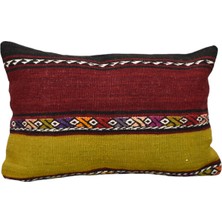 Zehra Abla Halı Yeni El Dokuma Dekoratif Kilim Kırlent Yastık Kılıfı 6912