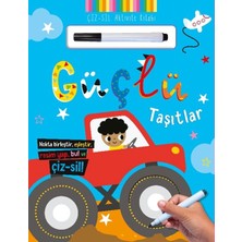 İndigo Kitap Çiz – Sil Aktivite Kitabı Güçlü Taşıtlar