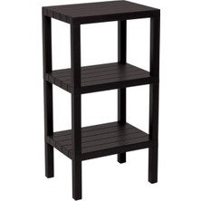 Ayder Timya 3 RAFLI SİYAH MODÜLER ÜNİTE PLASTİK 38x29x74 cm (Timya/Go1395)  199109