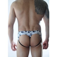 Hafif Giyim Erkek Çok Renkli Fantezi Seksi El Desenli Jockstrap DM301156HF