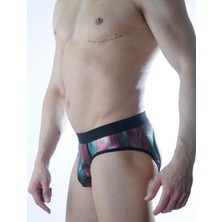 Hafif Giyim Erkek Çok Renkli Fantezi Seksi Parlak Desenli Jockstrap HF301167