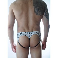 Hafif Giyim Erkek Çok Renkli Fantezi Seksi Puantiye Desenli Jockstrap DM301155HF
