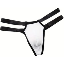 Hafif Giyim Erkek Beyaz Fantezi Seksi Lastikli String HF310126