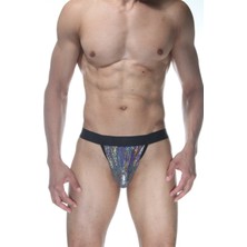 Hafif Giyim Erkek Gri Fantezi Seksi Parlak Tanga DM102131HF