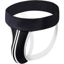 Hafif Giyim Erkek Siyah Fantezi Seksi Şerit Detaylı Jockstrap CB020322HF