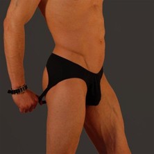 Hafif Giyim Erkek Siyah Fantezi Seksi String HF030956