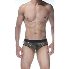 Hafif Giyim Erkek Sarı Fantezi Seksi Parlak Jockstrap DM102122HF