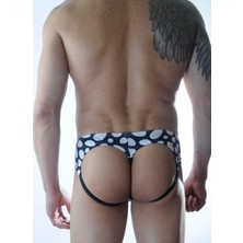 Hafif Giyim Erkek Çok Renkli Fantezi Seksi Puantiyeli Jockstrap HF301157