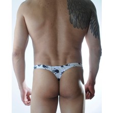 Hafif Giyim Erkek Çok Renkli Fantezi Seksi El Desenli Tanga DM301138HF
