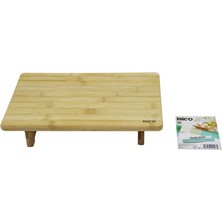 Ayder Timya DİKDÖRTGEN AYAKLI  MİNİ SOFRA MODEL=32X21.5CM  BAMBU AHŞAP KESİM PANOSU (Timya/Go1395)  199252