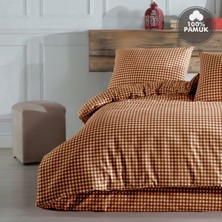 Cote Blanc Mini Kare %100 Pamuk Çift Kişilik Nevresim Takımı