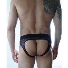 Hafif Giyim Erkek Çok Renkli Fantezi Seksi Yuvarlak Desenli Jockstrap HF301170