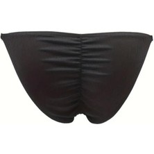 Hafif Giyim Erkek Siyah Fantezi Seksi Arkası Büzgülü Slip HF030128