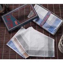 Mira Home Fatih Kutulu 40x40 cm Düzine 12 Adet Kumaş Mendil FM 01