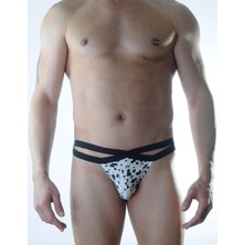 Hafif Giyim Erkek Çok Renkli Fantezi Seksi Desenli Parlak Slip HF301123