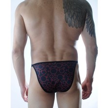 Hafif Giyim Erkek Çok Renkli Fantezi Seksi Daire Desenli Slip HF301115