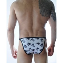 Hafif Giyim Erkek Çok Renkli Fantezi Seksi El Desenli Slip DM301117HF