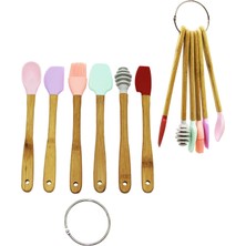 Ayder Timya 6 PARÇA  MiNİ AHŞAP SAPLI SİLİKON MUTFAK SET (Timya/Go1395)  199660