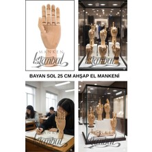Ahşap Sol El 25 Cm-Eskiz El Mankeni