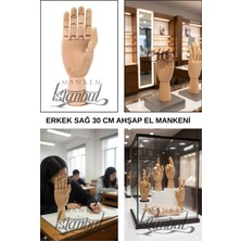 Profesyonel Eskiz Çalışmaları Için 30 cm Ahşap Sağ El Mankeni