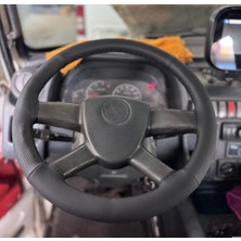 Hasbay Dikişli Direksiyon Kılıfı Siyah / Nokta Deri Siyah Dikişli Karsan Fotodaki Direksiyon Için