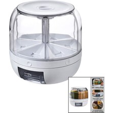 Ayder Timya 360° DÖNEBİLEN GIDA ORGANİZERİ 6 BÖLMELİ - 6KG. OTOMATİK DÜĞME MUSLUK (Timya/Go1395)  200189