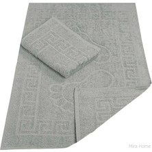 Mira Home 2 Li Banyo Ayak Havlusu %100 Pamuk 50X70 Cm Menesch Gri