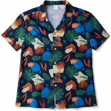 Bandiwa Gulian Erkek Çocuk Kısa Kollu Desenli Yazlık Gömlek