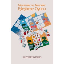 Sapphire Onlinestore Mevsimleri Öğreniyorum Mevsim ve Nesneler Eşleştirme Oyun Seti