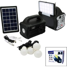 Ayder Timya 3IN1 - SOLAR 2İN1 SABİT+OYNAR BAŞLI EL FENERİ - RADYO - MP3 BLUETOOTH - USB/ TF PORT - 4 PARÇA  AMPUL KABLOLU - POWERBANK (Timya/Go1395)  200700