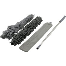 Ayder Timya 3PCS PÜSKÜL- MAKARNA- DÜZ TOZ ALMA SET ESNEK BAŞLI-43CM  UZAYAN SAPLI=43-205CM BRKT-910200 (Timya/Go1395)  201141