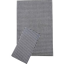 Mira Home Zefir Desen Sofra Bezi Masa Örtüsü 170 x 170 cm Siyah