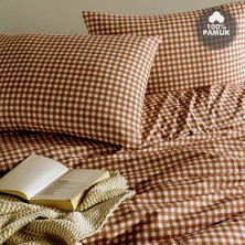 Cote Blanc Mini Kare %100 Pamuk Tek Kişilik Nevresim Takımı