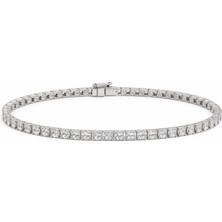 Angelviva 925 Ayar Gümüş Zirkon Taşlı Su Yolu Kadın Bileklik - Rodyum Kaplama 18 cm Sevgililer Günü, Doğum Günü, Yıldönümü Hediyesi