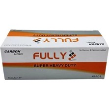 Fully Aaa Süper Heavy Duty Ince Kumanda Pil 60 Adet