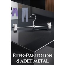 Turk Metal Etek Pantolon Askısı - Mandallı Etek Askısı Pantolon Askısı 8 Adet