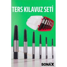 Hsnet Ters Kılavuz 6 Lı Set Saf Çelik Kırık Civata Vida Sökücü Kırılmış Vida Civata Sökme Aparatı