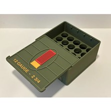 KMA Tekstil Memania Co 12 Kalibre 2-3/4 Fişek Saklama Kutusu – 25’li Dayanıklı Ammo Box 12 Kalibre