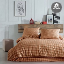 Cote Blanc Mini Kare %100 Pamuk Battal Boy Nevresim Takımı